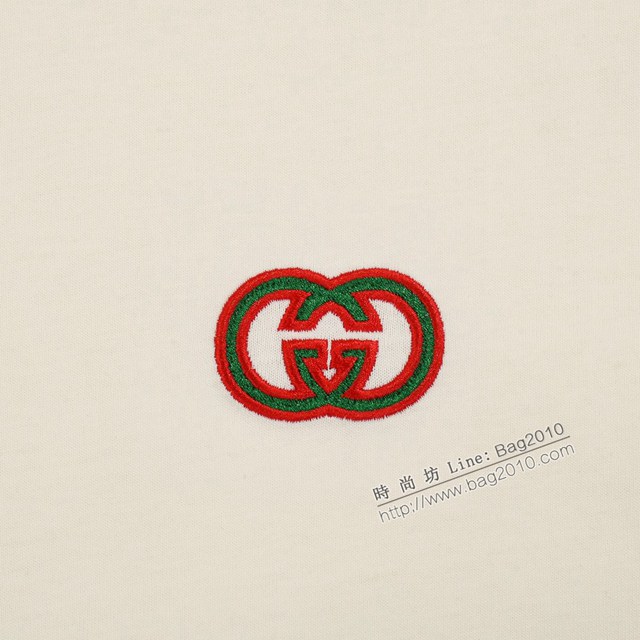 Gucci古奇專櫃古馳2023SS新款刺繡T恤 男女同款 tzy2849